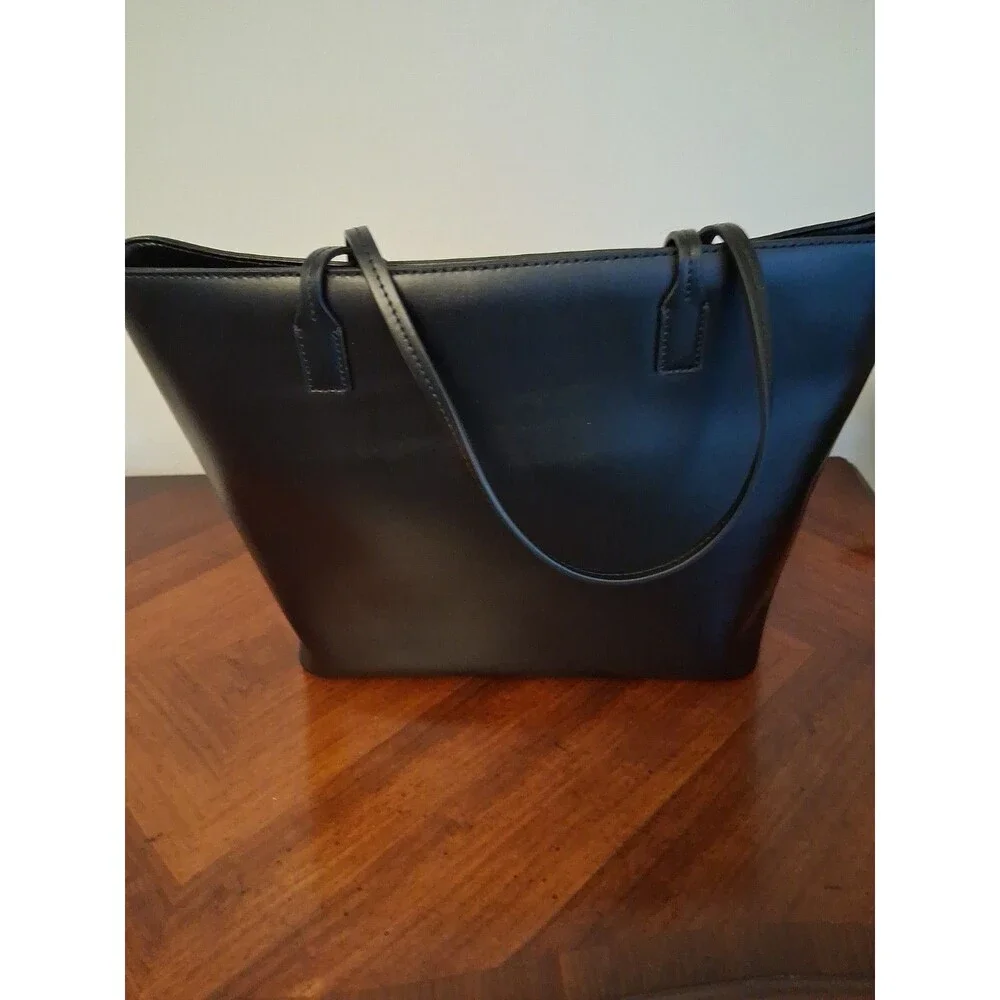 Kate Spade Kearny Street Grecia Leather Tote Black With Moon And Star Charm NWT